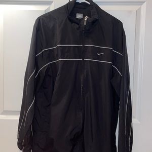 Black Nike wind beaker.